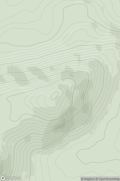 Thumbnail image for Creag nan Calman [Glen Affric to Glen Moriston] showing contour plot for surrounding peak